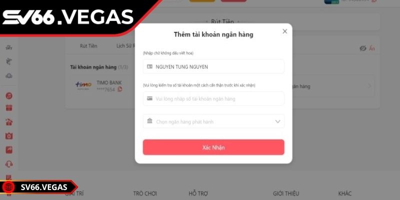 Chi tiết quy trình nạp/ rút tiền SV66 cho tân thủ 